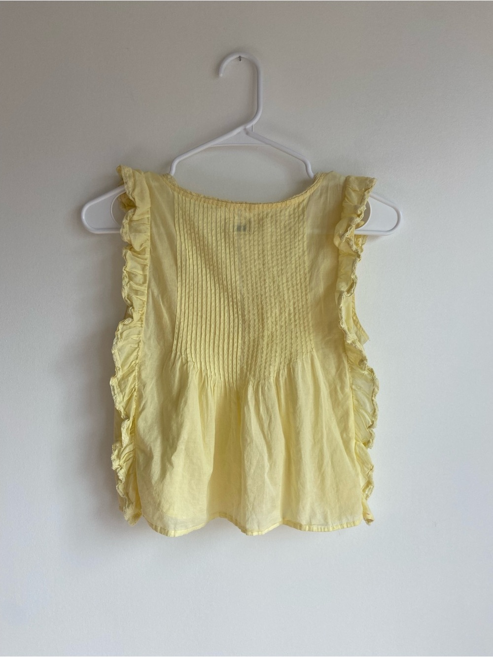 Yellow Aritzia Ruffled Top - Picture 7 of 9